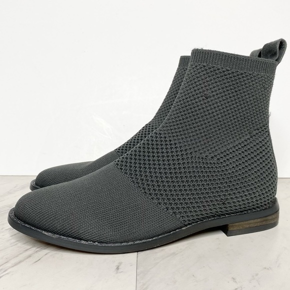 Eileen Fisher Jude Gray Knit Bootie 5.5 - Picture 1 of 13
